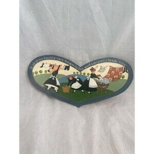 Double sided heart‎ shape wall art